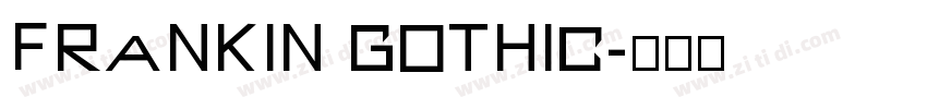 Frankin Gothic字体转换
